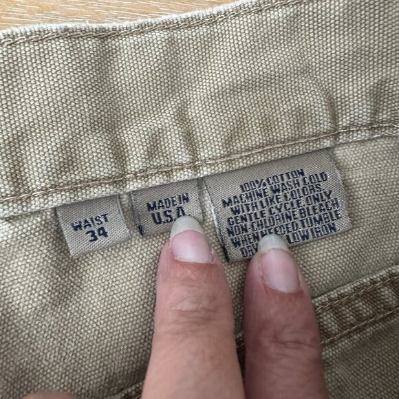 Bills Khakis Weathered Canvas USA rugged 5 Pocket Standard fit 34 (FLAWS) - Picture 13 of 16
